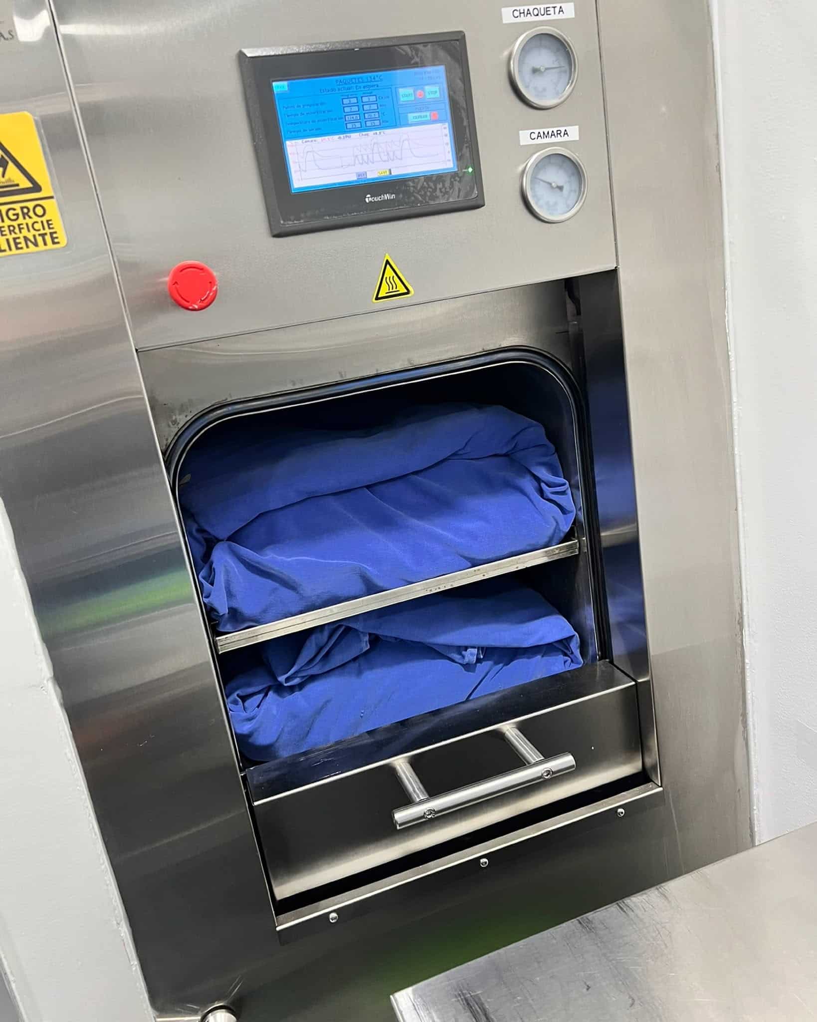 Intervención técnica en autoclave